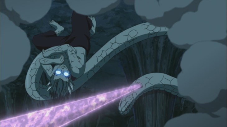 Sasuke attacks Kabuto