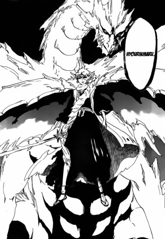 Toshiro's Full Bankai Hyourinmaru