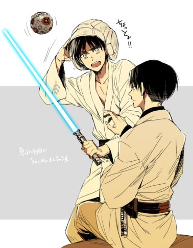 Attack on Jedi Levi Eren 6
