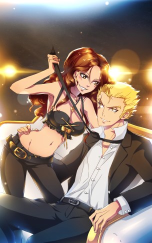 Fairy Tail Brandy and Lightning Cana Laxus by Kristallin-F