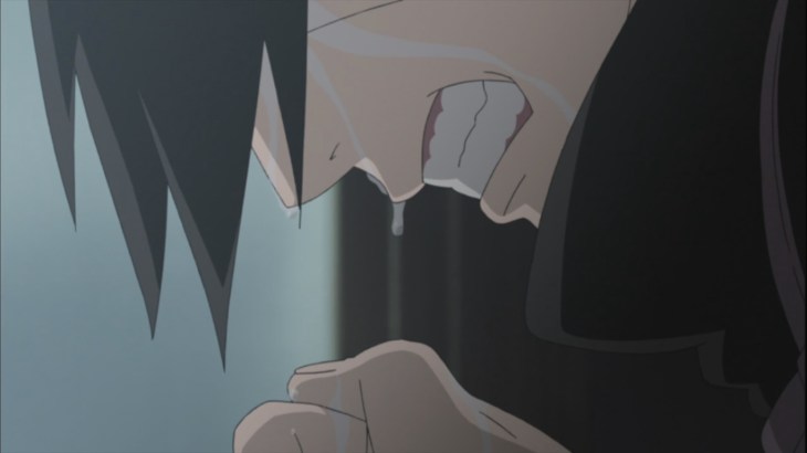 Itachi crying about to kill mother and father