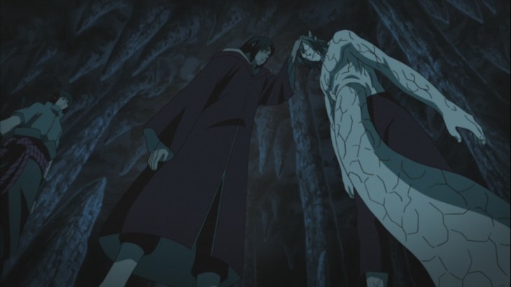 Izanami Activated on Kabuto by Itachi