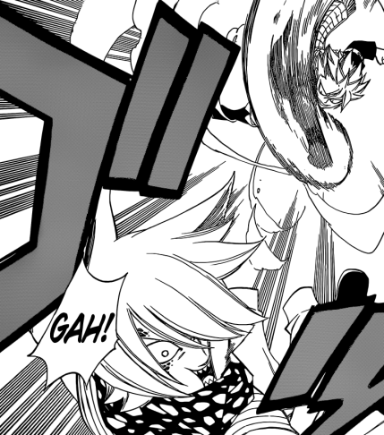 Natsu punches Jackal