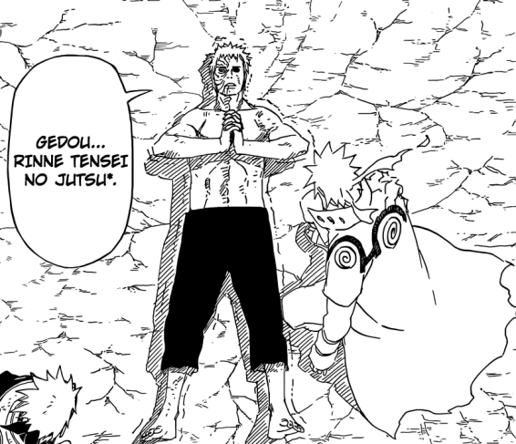 Obito performs Rinne Tensei No Jutsu Samara of Heavenly Life Technique