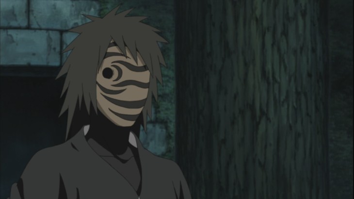 Younger Tobi with mask