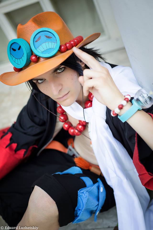 Costume de Portgas D· Ace - One Piece Cosplay | Ensemble Haut Kimono et Costume de Portgas D· Ace - One Piece Cosplay | Ensemble Haut Kimono et