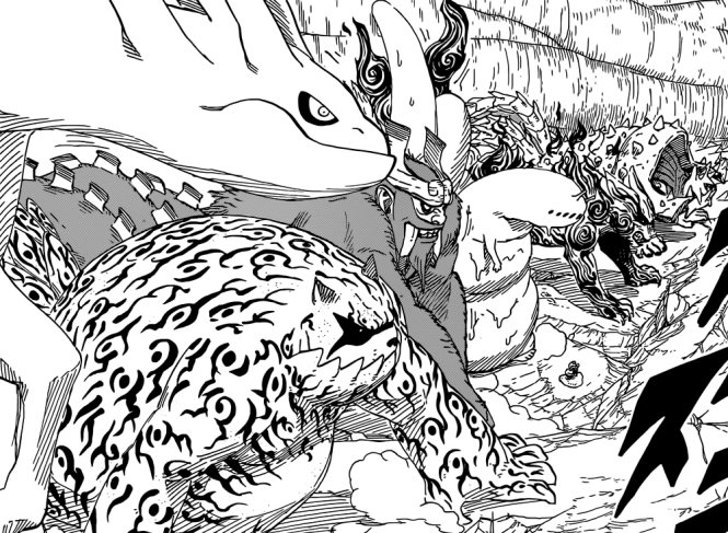 All Bijuu's stand to fight Madara