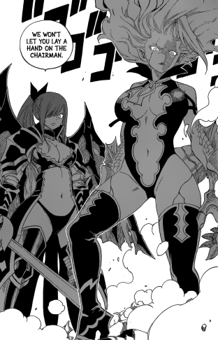 Erza and Mirajane transform and ready