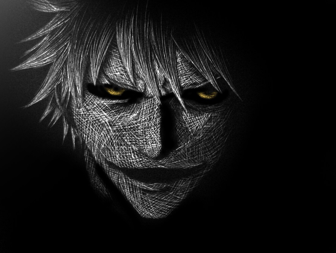 Hollow Ichigo Scratchboard by names76