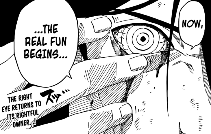 Madara regains right eye