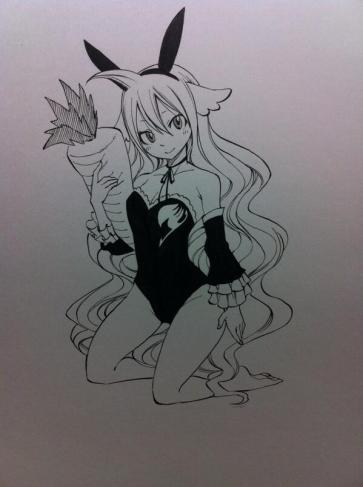 Mavis in a bunny outfit Fairy Tail