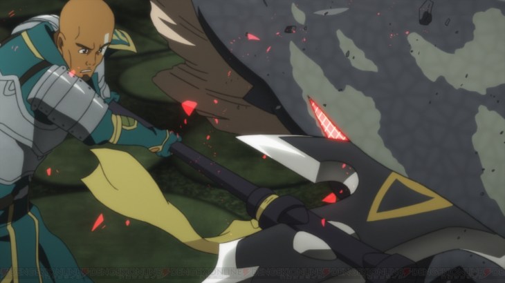 Sword Art Online Player damages monster