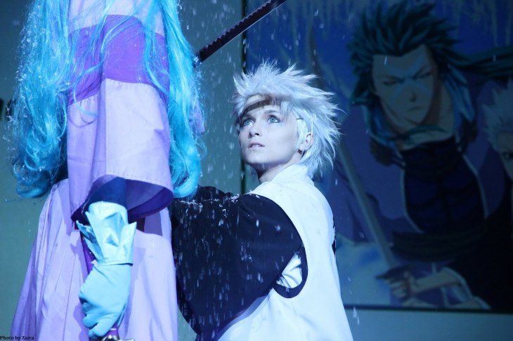 Hitsugaya vs Hyourinmaru cosplay bleach by skyrap