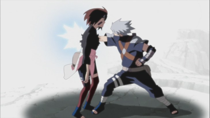Kakashi kills Rin