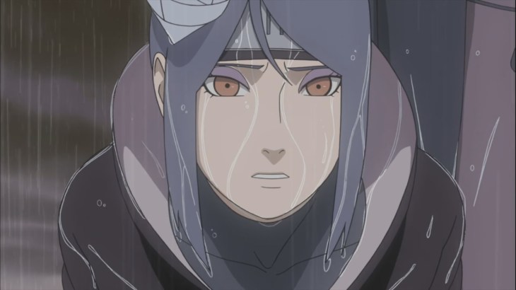 Konan captured by Hanzo