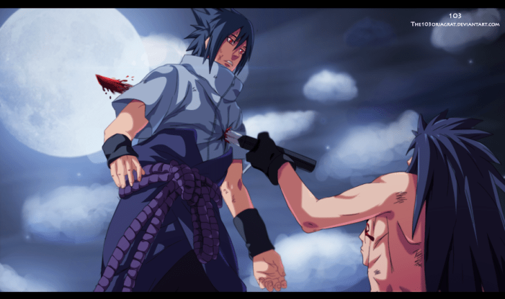 Naruto 661 Sasuke is stabbed by The103Orjagrat