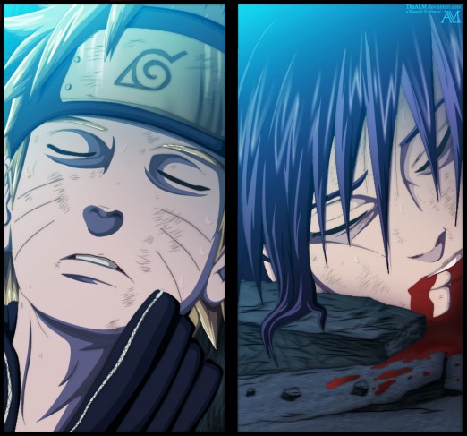 Naruto 662 Naruto and Sasuke down by thealm