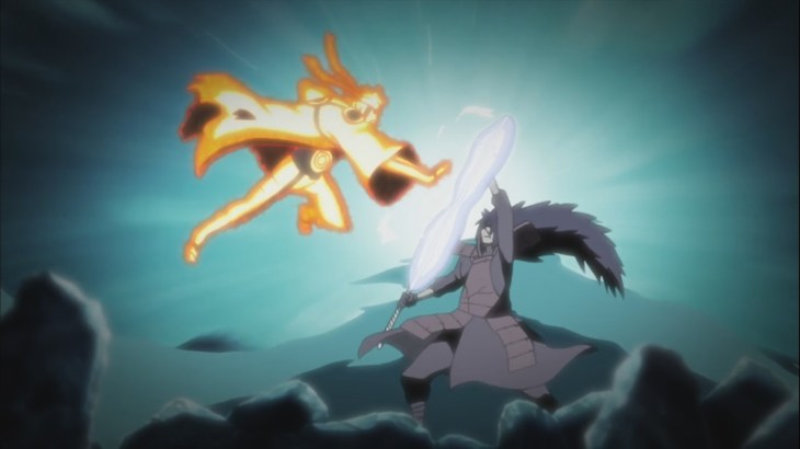 Naruto and Madara fight