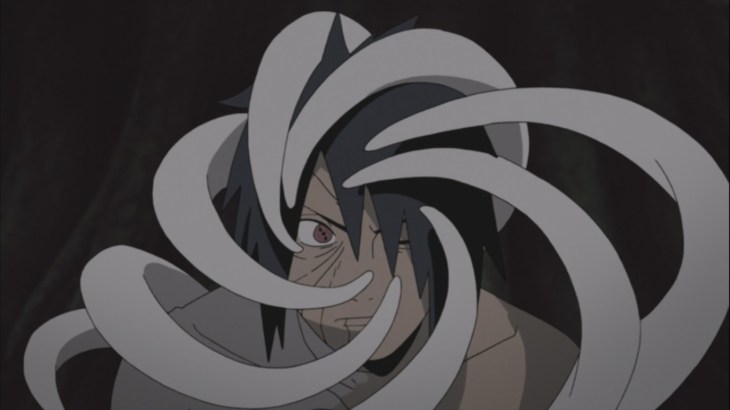 Zetsu wraps Obito's body