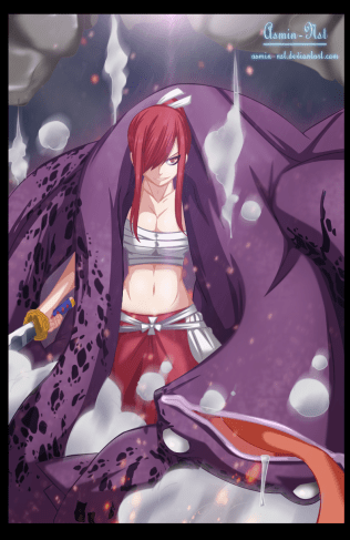 Erza Scarlet Awake Fairy Tail 371 by asmin-nst