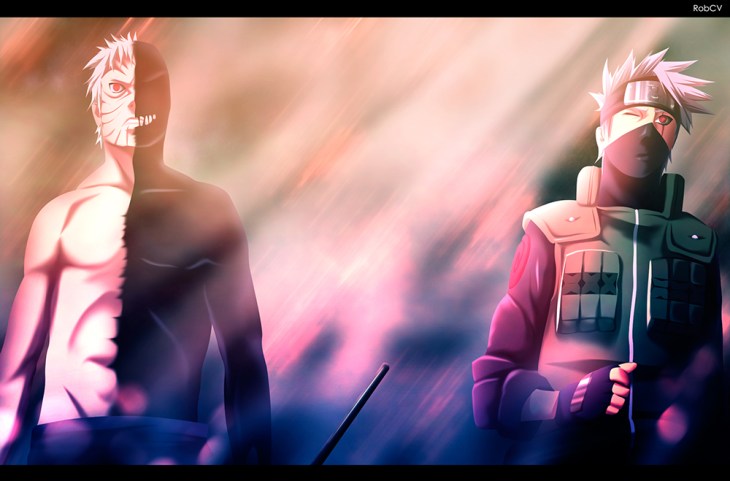 Friendship Naruto 666 Kakashi and Obito by robcv