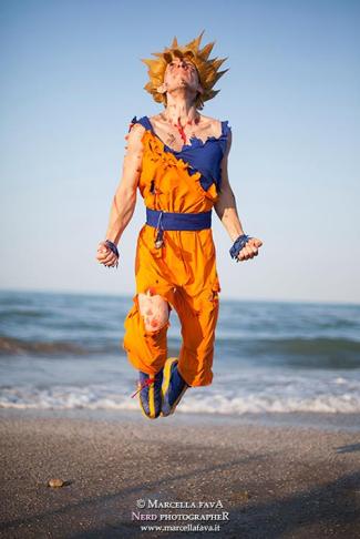 Goku Cosplay Fly by Alexcloudsquall