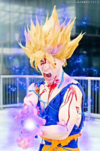 Goku Cosplay SSJ2 The Power of Kamehameha by Alexcloudsquall