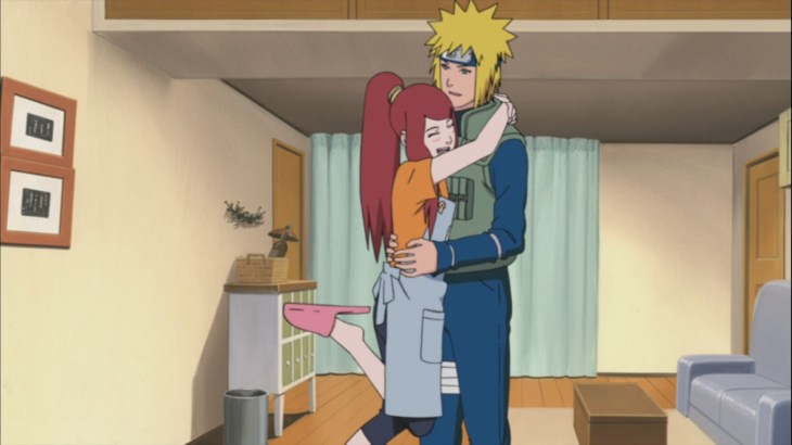 Kushina happy about Fourth Hokage Minato