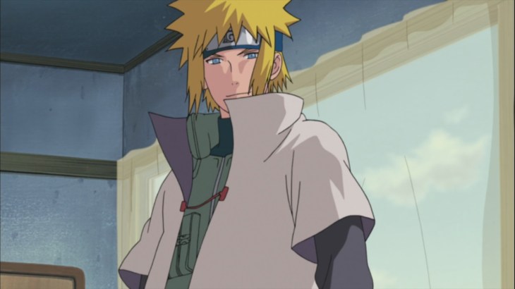 Minato arrives to help Kakashi