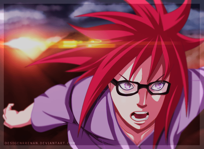 Naruto 664 Karin Sasuke needs help by designerrenan