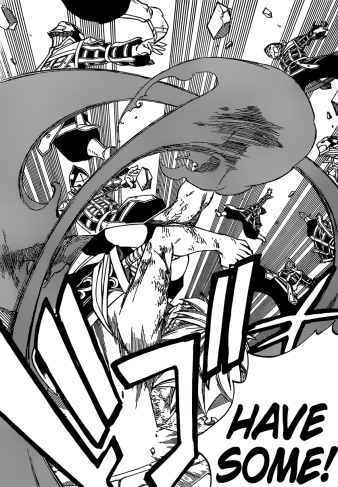Natsu attacks Tartarus Underlings