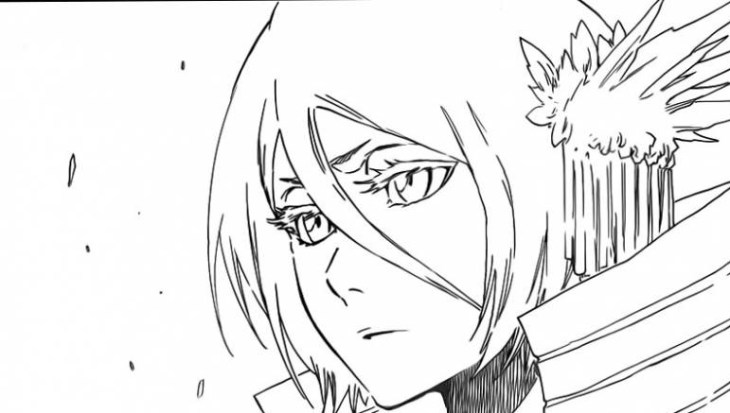 Rukia's White Mist Sentence Bankai Face Look