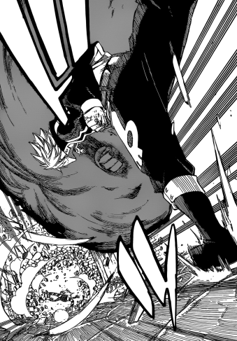 Natsu hits Franmalth