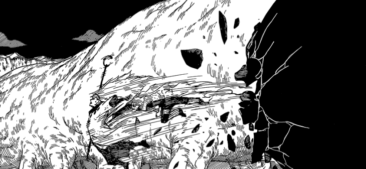 Guy pierces through Madara's defense