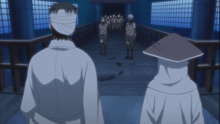 Hiruzen and Danzo talk about Yamato and Kakashi