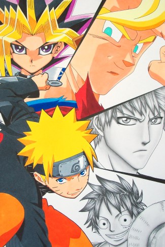 Living The Dream 5 Great Geroes Naruto Ichigo Luffy Goku Yami by Jennux3 and SakakiTheMastermind