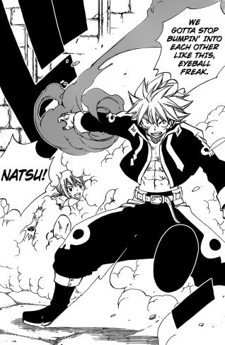 Natsu arrives to help