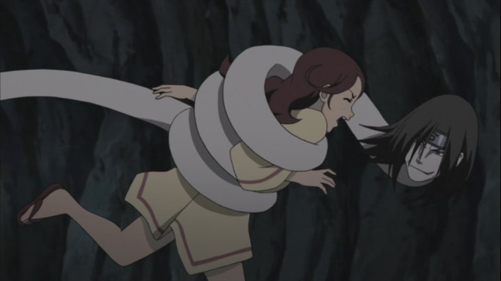 Orochimaru captured Yukimi