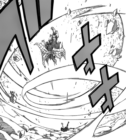 Wendy uses Dragon Force to push Ezel