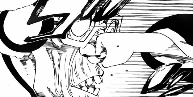 Yachiru punches Gwenhael Illusion