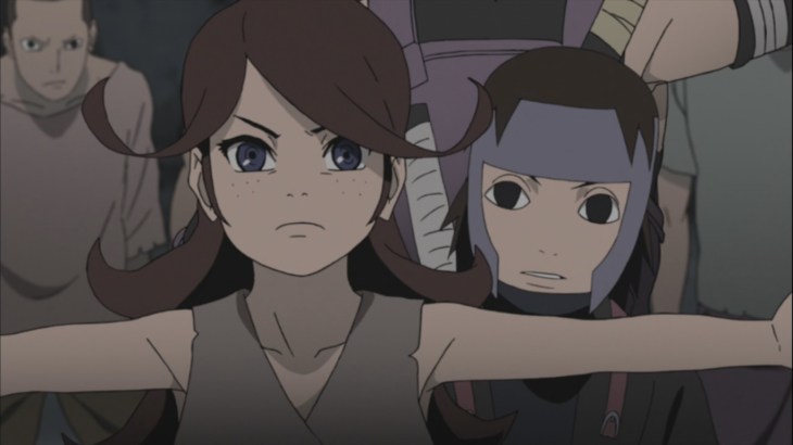 Yukimi helps Kakashi and Yamato