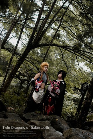 Fairy Tail Twin Dragons of Sabertooth by kuru-rin