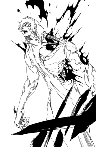 Gremmy imagines himself being beaten by Zaraki monster