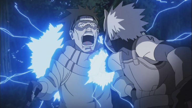 Kakashi attacks enemy