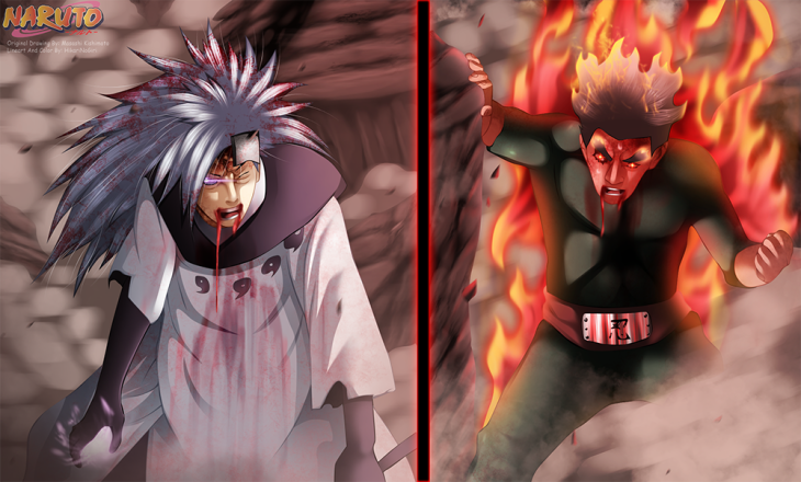 Naruto 671 Madara vs Gai by Hikarinogiri