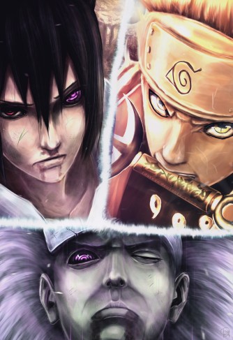 Naruto 673 Final Battle Naruto and Sasuke vs Madara by IDaisan