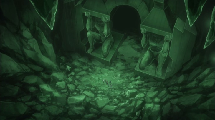 Natsu and others fall into Hell Prison