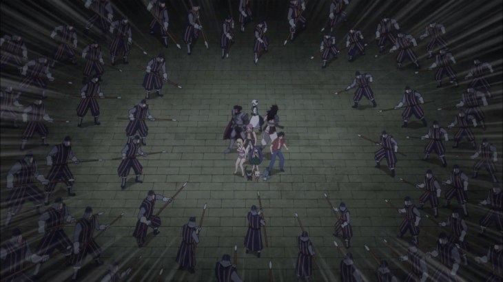 Natsu and others trapped