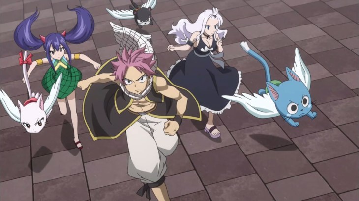 Natsu Wendy Mirajane go help Lucy