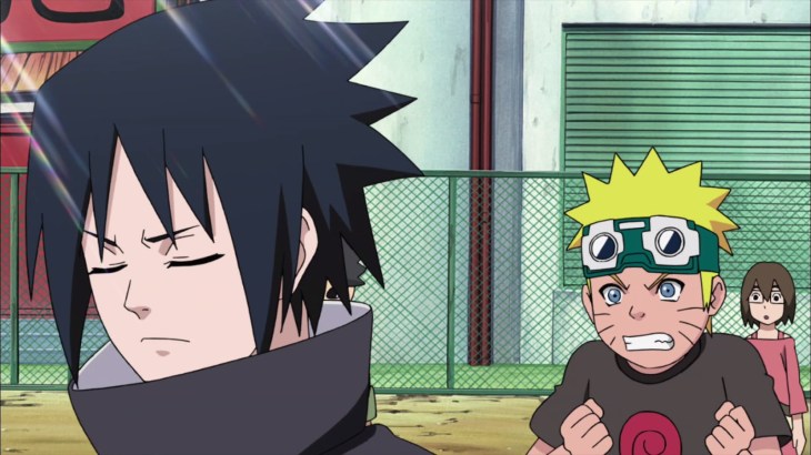 Young Naruto and Sasuke